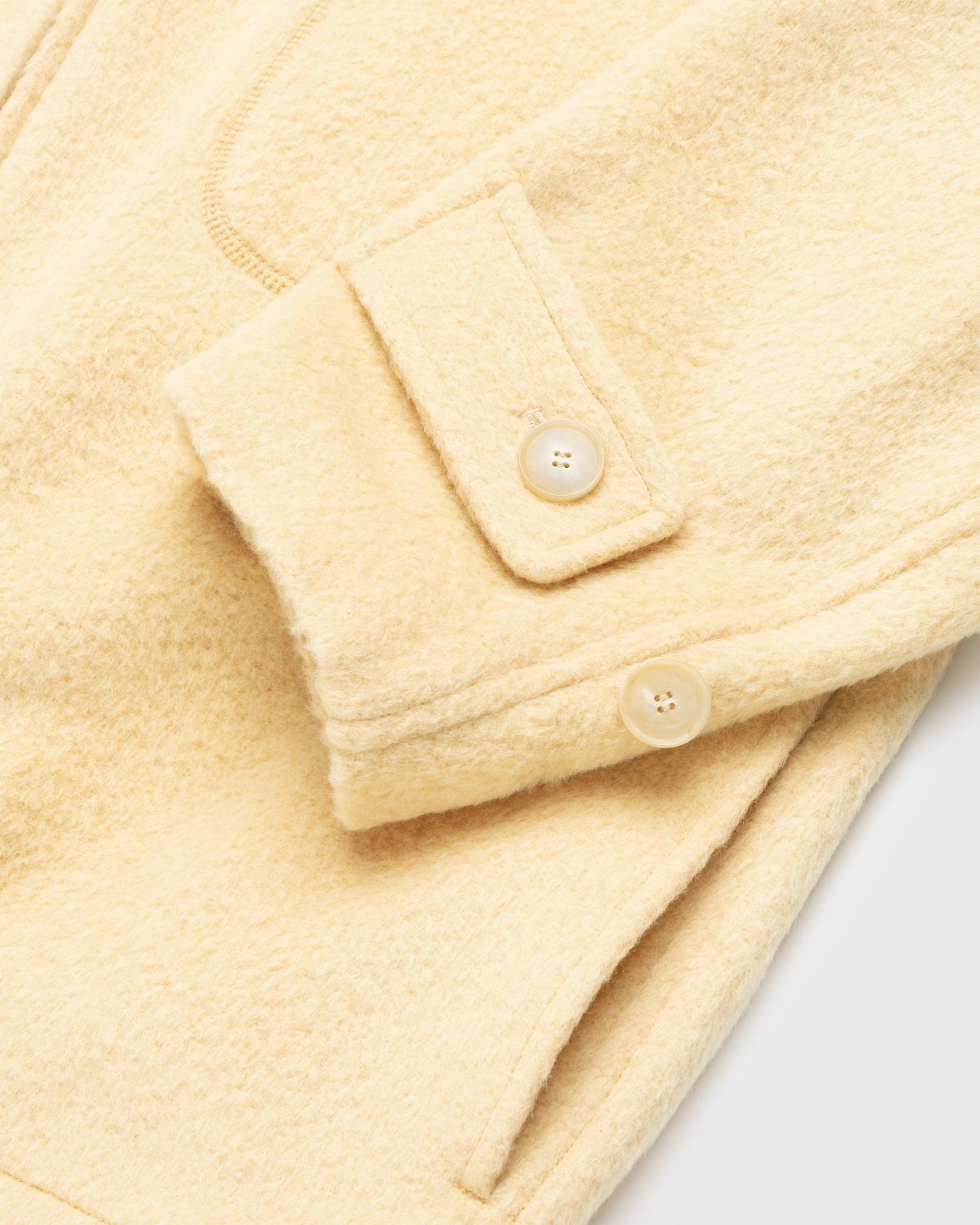 Auralee – Brushed Suri Alpaca Mohair Blouson Yellow